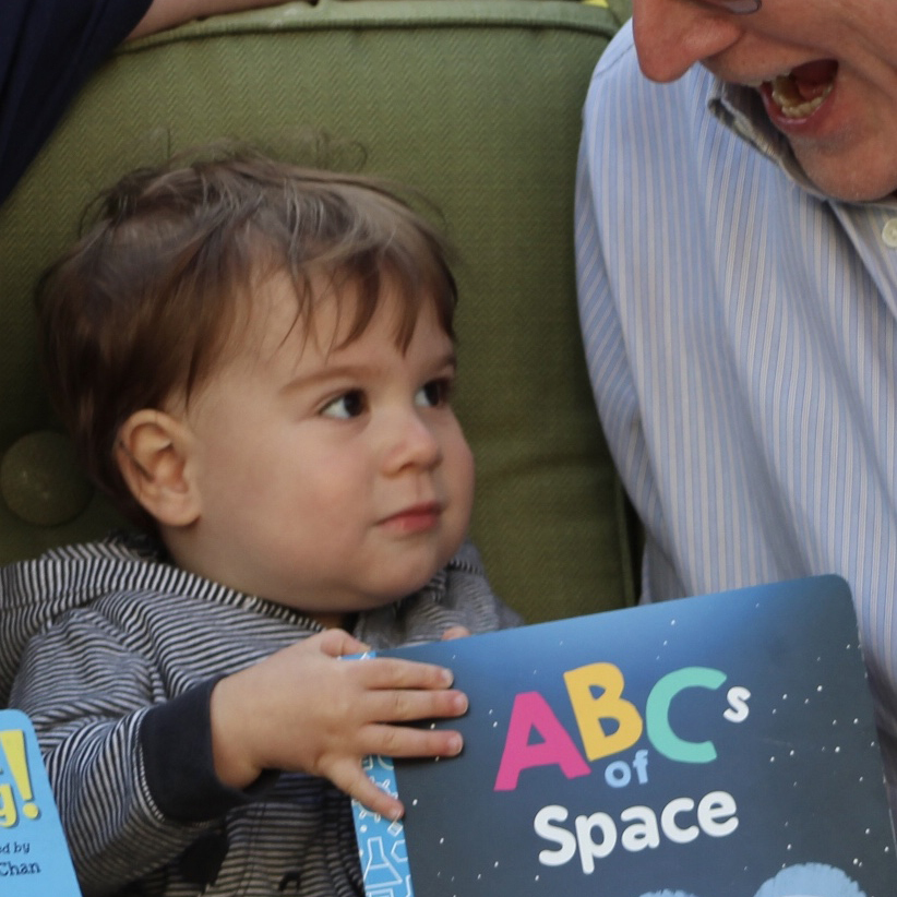 Science Team Co-Investigator Richard Binzel (MIT) beginning the track of PhD studies for grandson Edward Nelson Binzel.