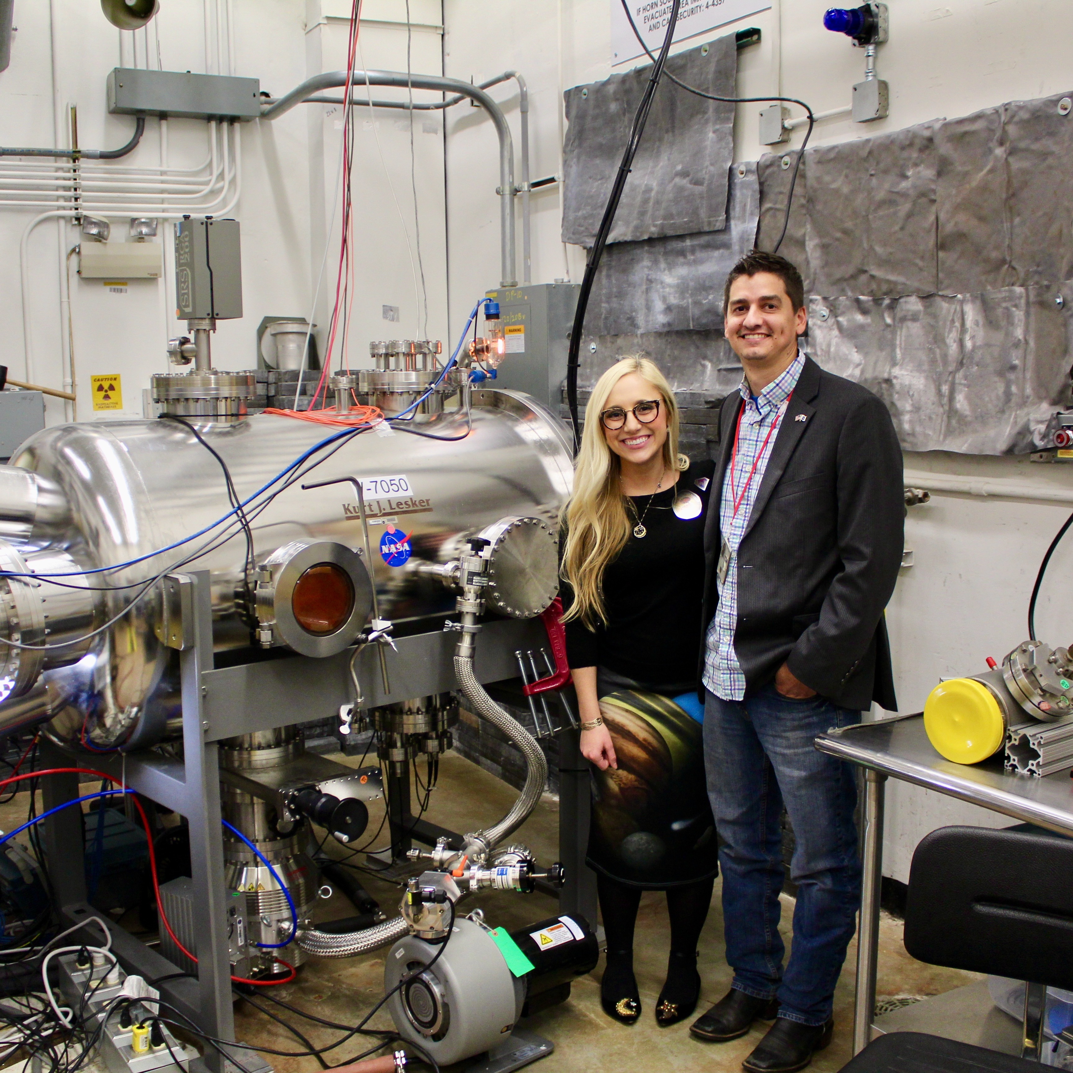 L'SPACE student Jaime Crouse (University of Missouri, Kansas City) visiting the Marshall Space Flight Center.